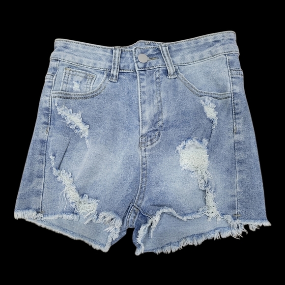 Vintage Pants - 2/$20 Y2K Blue Denim Jeans Short85% Cotton Size: 24"
